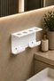 Wall Mounted Bathroom Organizer Hair Dryer Stand |   Hair Dryer Organizer Hanger |   Premium Bathroom Organizer - 4