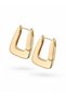 Brass Gold Color Thick Earrings