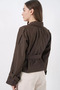 Women's Classic Collar Belted Double Button Light Brown Trench Coat - 7