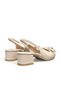 Women's Low Heeled Shoes Beige Daily Beaded Bow New Season Flat D351 - 9
