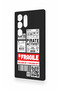 Samsung S24 Ultra Compatible Fragile Patterned Silicone Case - 4