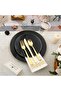 Premium Golden Plastic Cutlery Set, 90 Pieces, Includes Spoons, Forks and Knives - 6