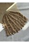 Hand Knitted Bohemian Mesh Bandana |   Bead Detailed - 3