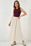 Women's Long Cream Skirt - 6