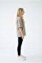 Women's Beige Oversize Comfortable Fit Combed Cotton Crew Neck T-Shirt - 5
