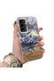 Samsung Galaxy A36 Compatible Silicone Edge Hard Back Case Couple Phone Case Landscape Pattern - 4
