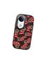 Vivo V50 Compatible Case Camera Protector Black Silicone Couple Phone Case Kiss Pattern - 3