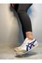 Daily Comfortable Lace-Up Unisex Sports Shoes White Blue Red Sneaker Comfortable Walking Shoes - 7