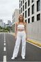 İlay Women's White Loose Jeans Lycra Palazzo New-11 - 3