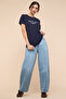 Typography Print T-Shirt with Crew Neck and Short Sleeves - 3