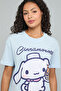 Cinnamoroll Print T-Shirt with Crew Neck and Short Sleeves - 4