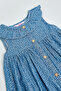 Floral Print Sleeveless Flared Dress - 4