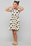 Floral Printed Dress with Crew Neck and Cap Sleeves