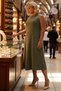 Women's Plus Size 100% Cotton Sleeveless Crew Neck A-Line Midi Knitted Dress Casual Daily Modern Stylish