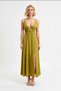 Women's Beachwear V-Neck Thin Straps Gathered Crinkle Woven Maxi Dress Daily Casual Modern Stylish Elegant - 4