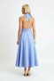 Women's Halter Neck Maxi Dress Lined Woven Fabric Waist Detail Wide Skirt Elegant Casual Comfortable Stylish - 5