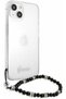 Script Back Cover Plastic Transparent / Black Pearls (iPhone 13 mini) Code: GUHCP13SKPSBK - 4