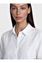 Özmarka New Season White Crop Women's Shirt - 3