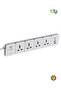 Extension Power Socket 4 Outlet + USB with 3M Cable – Heavy Duty Power Strip with Switch, High-Quality Copper Multi Plug for Home & Office - 3