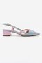 Olena Blue Pink Patent Leather Women's Heeled Sandals - 4