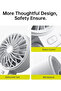 Handheld Fan Life7 (2024) - Portable 3-in-1, 5000mAh, LED Display, 5 Speeds (White) - 6
