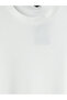 White Relax Fit Crew Neck Men's T-Shirt - 6