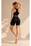 Premium 3-Piece Sports Set - Diver Fabric High Waist Tights (Leggings-Biker Shorts-Crop) - 3