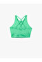 Slim Fit Sports Bra with Rope Straps and Back Detail - 4