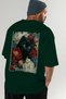 For the Love of Cats 87 Cat Printed Green Oversize T-Shirt 100% Cotton Unisex Cat Lover Premium Design - 7