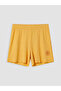 Yellow Patterned Women's Shorts Pajama Bottoms 2-Piece - 3