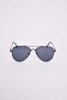 Unisex Drop Oval Frame Blue Uv 400 Protection Sunglasses