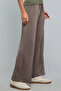 Solid Wide Leg Pants with Drawstring Waist - 5