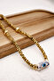 Real Hematite Natural Stone Pendant Cylinder Single Eye Figure 44Cm+5Cm - 4