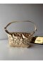 Women's Gold Star Embossed Mini Shoulder Bag - Stylish Baguette Bag for Daily Use - 5