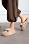 Comfortable Winter Women's Brown House Slippers, Guest Slippers, Dowry Slippers, Gift Slippers - 2