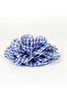 Blue and White Gingham Large Rose Clip Buckle - 3