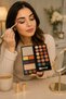 26-Color Mirrored Makeup Palette with Matte and Glitter Eyeshadow Highlighter, Double-Sided Applicator Included - 6