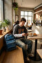 Denim washed backpack - 3
