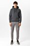 Anthracite Regular Fit Cotton Hooded Sweatshirt - 6