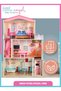 Kids Wooden Doll House Furniture Toy Set - 2