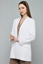 Solid Oversized Single-Breasted Blazer - 5