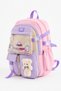 Kawaii Korean Style School Bag Set of 3 (Foil-Lined Lunch Bag + Pencil Case) 44X30X20 cm - 3