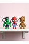 Marvel Superhero Keychain Set of 3 - 3D Printed Figure Keychain Bag Ornament - 4