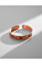 Tulip Motif Copper Bracelet (Zeolite Stone) - 2