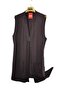 Plus Size Mother's Combed Cotton Stoned Long Vest - 2