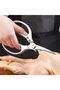 8.5-inch Stainless Steel Kitchen Scissors with Aluminum Alloy Handle - Durable & Sharp - For Chefs & Home Cooks