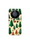 Case compatible with Honor Magic8 Lite Silicone Gel Tpu Pattern Pixel Art Christmas Tree Pattern