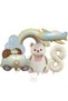 İstoç Latex Balloon Rainbow Airplane Police Car Birthday Balloon Set with Teddy Bear Age-8