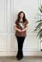 Combed Cotton Blouse with Bird Gilding Print Detail on the Front - 4