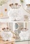 Flower Shaped Satin Textured Makeup Brush Organizer 15X11Cm Pla Decorative Organizer - 3